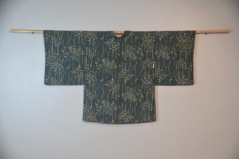 Green Bamboo Japanese Vintage Haori Jacket - Image 5
