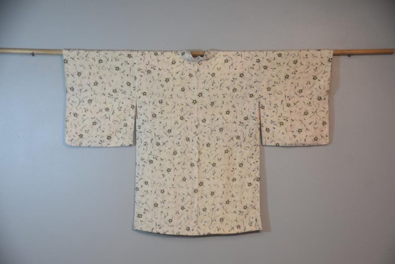 Silver Grey Bloom Japanese Vintage Haori Jacket - Image 5