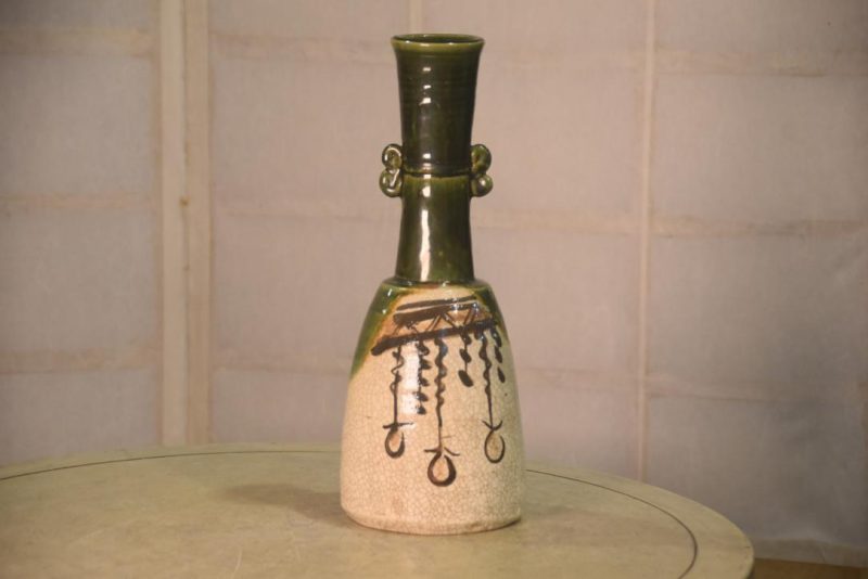 Japanese Oribe Vase Height:320mm
