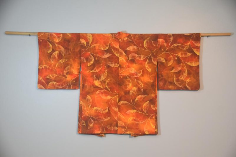 Beautiful Autumn Leaves Japanese Vintage Haori Jacket - Image 4