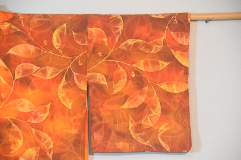 Beautiful Autumn Leaves Japanese Vintage Haori Jacket - Image 6