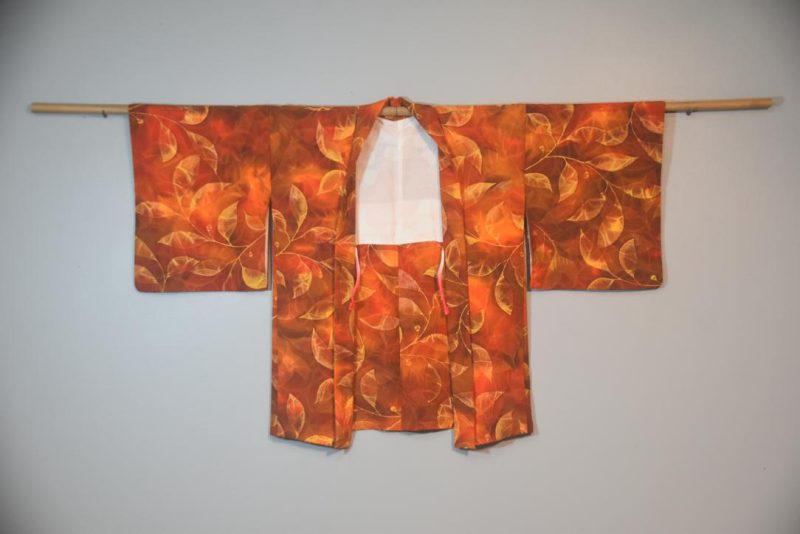 Beautiful Autumn Leaves Japanese Vintage Haori Jacket