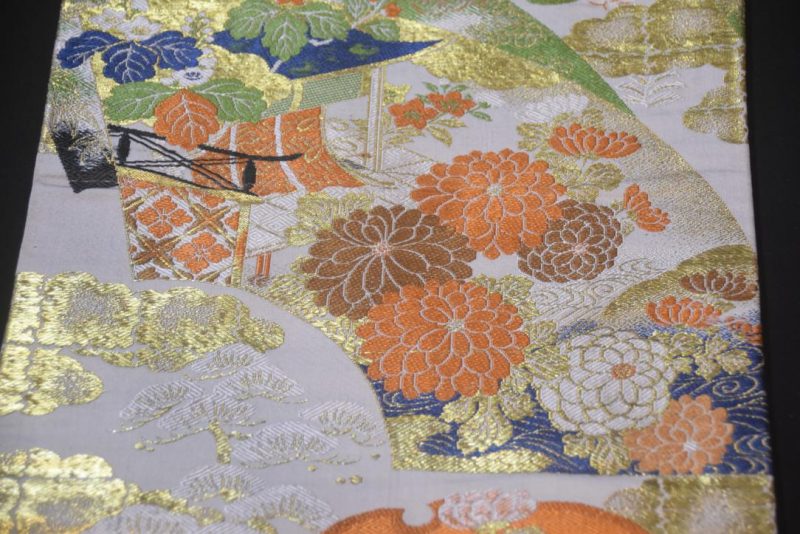 Chrysanthemum Brocade Obi Sash Table Runner Length:4000mm - Image 5