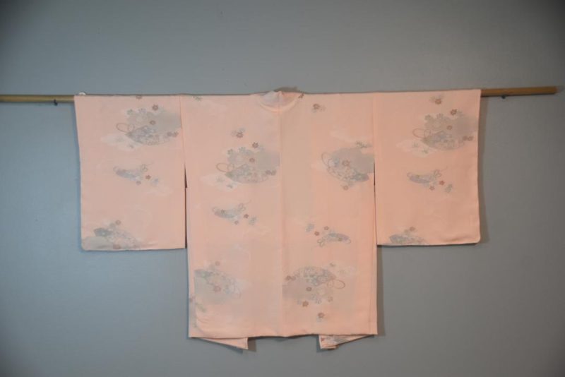 Pretty Pink Fans Japanese Vintage Haori Jacket