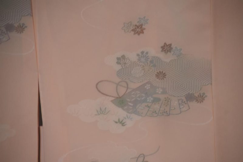 Pretty Pink Fans Japanese Vintage Haori Jacket - Image 3