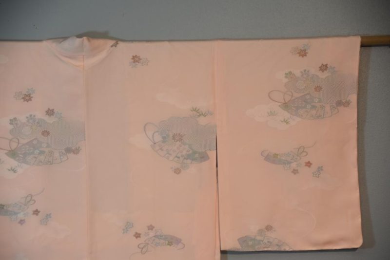 Pretty Pink Fans Japanese Vintage Haori Jacket - Image 6