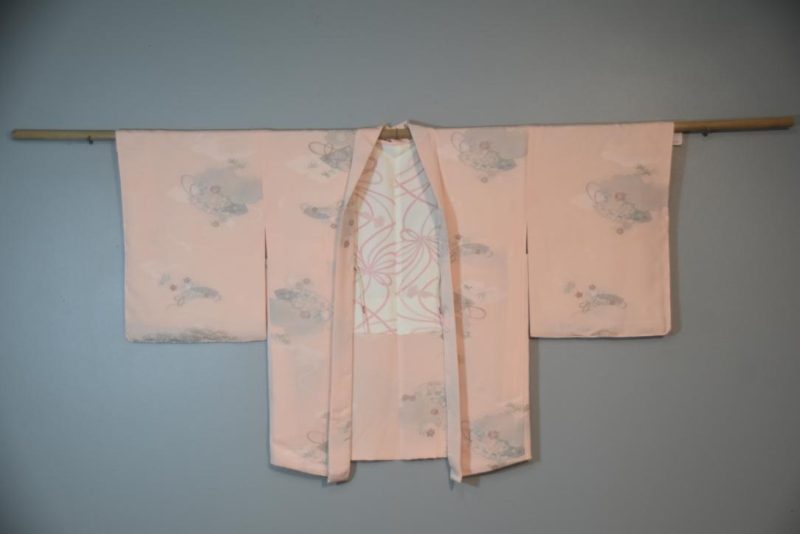 Pretty Pink Fans Japanese Vintage Haori Jacket - Image 5