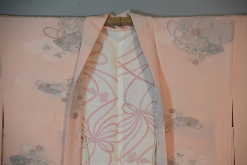 Pretty Pink Fans Japanese Vintage Haori Jacket - Image 4