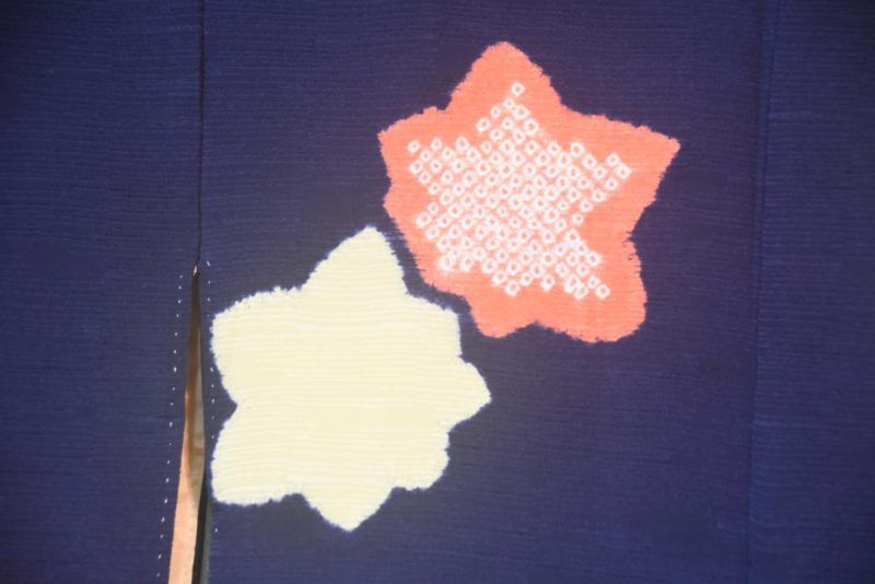 Maples on Navy Blue Japanese Vintage Haori Jacket - Image 3