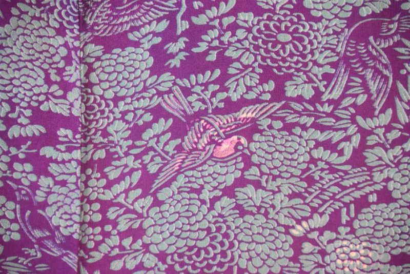 Purple and Blue Japanese Vintage Haori Jacket - Image 5