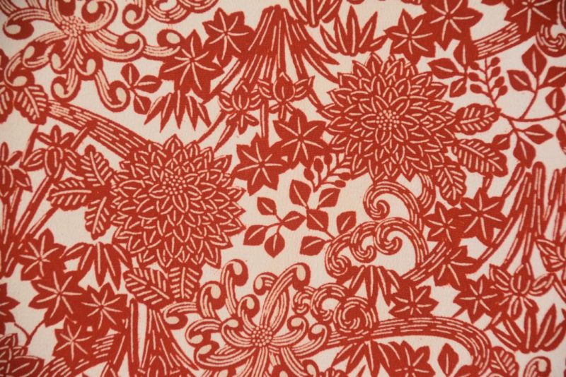 Fine Red Detail Japanese Vintage Haori Jacket - Image 6