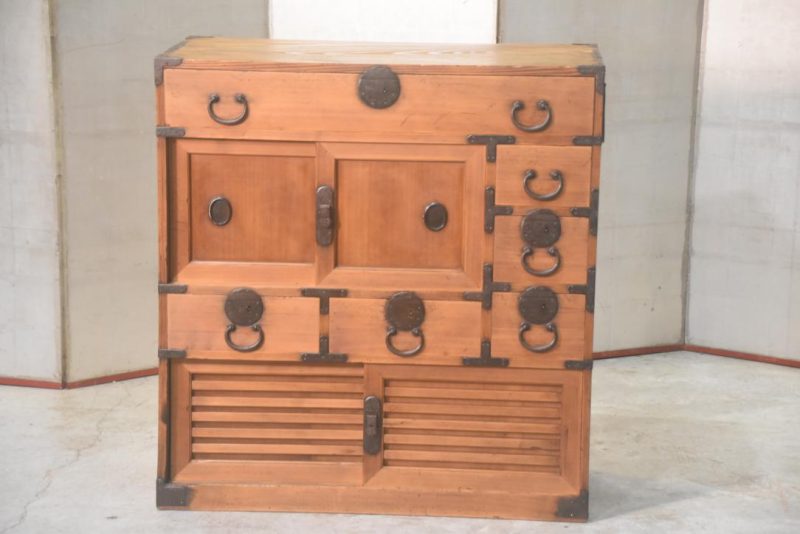Meiji Period Osaka Region Merchant Chest Width900mm - Image 11
