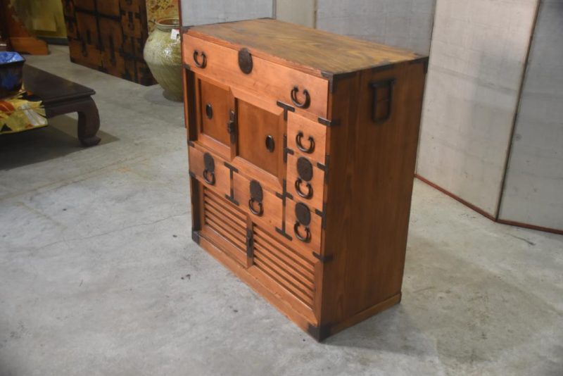 Meiji Period Osaka Region Merchant Chest Width900mm - Image 3