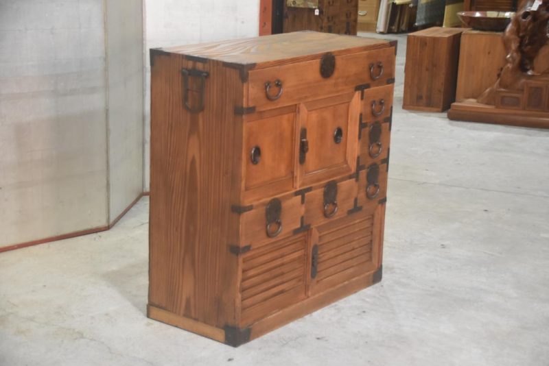 Meiji Period Osaka Region Merchant Chest Width900mm - Image 12