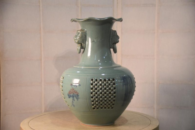 Korean Celadon Vase Width:350mm