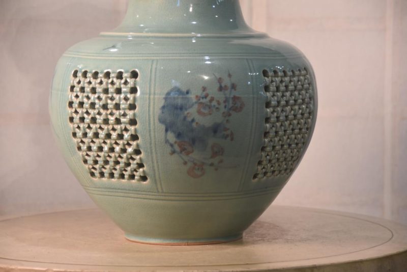 Korean Celadon Vase Width:350mm - Image 4