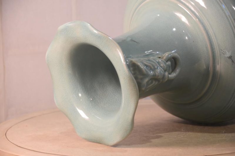 Korean Celadon Vase Width:350mm - Image 8