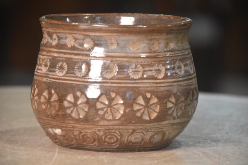 Japanese Pottery Incense Burner Width:120mm - Image 4