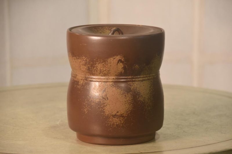 Japanese Bizen Mizuzashi Urn Width:140mm