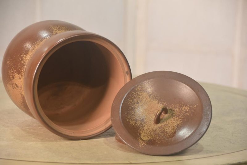 Japanese Bizen Mizuzashi Urn Width:140mm - Image 6