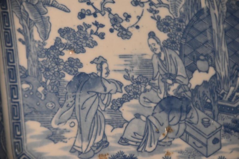 Japanese Blue and White Plate Width:275mm - Image 2