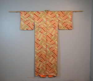 Bold Gold Vintage Silk Japanese Kimono