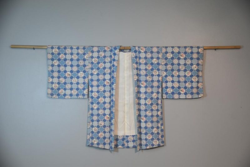 Floral Diamonds Japanese Vintage Haori Jacket - Image 4