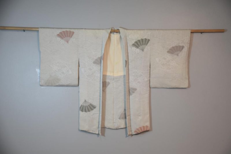 Silk Fans Japanese Vintage Haori Jacket - Image 6