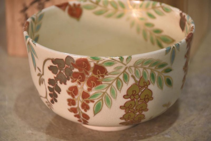 Chawan Tea Bowl in a Wooden box Width:140mm - Image 2