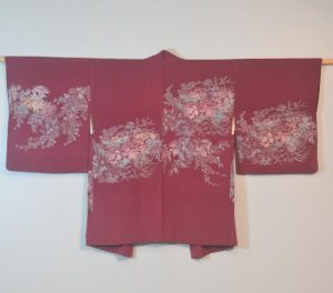 Metallic Thread Vintage Japanese Silk Haori Jacket
