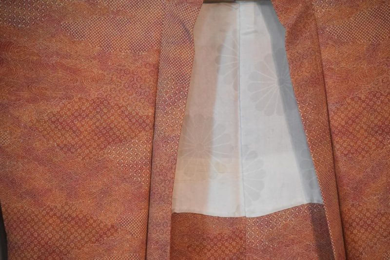 Clouds at Sunrise Vintage Japanese Silk Haori Jacket - Image 4