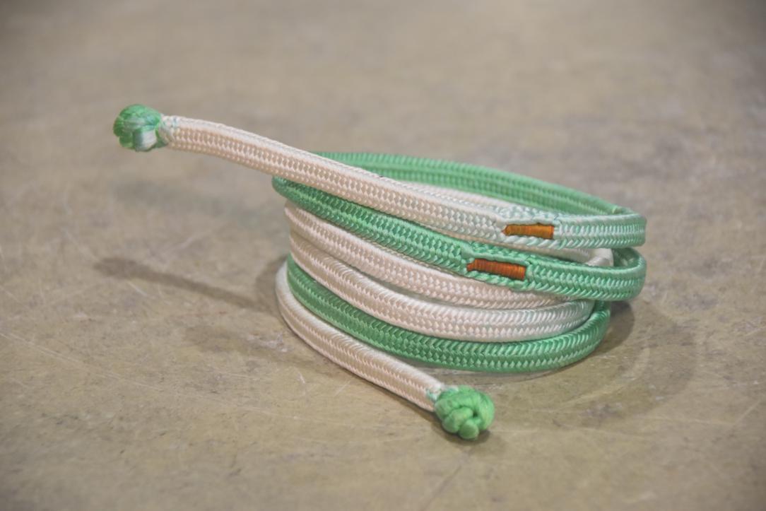 Green and White Japanese Obi Cord Length:1500mm