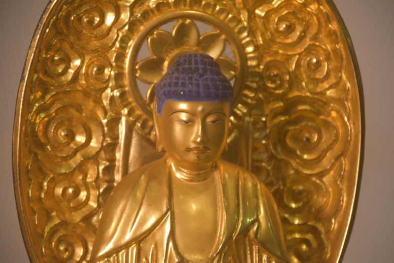Japanese Wooden Gilded Buddha Height:310mm - Image 2