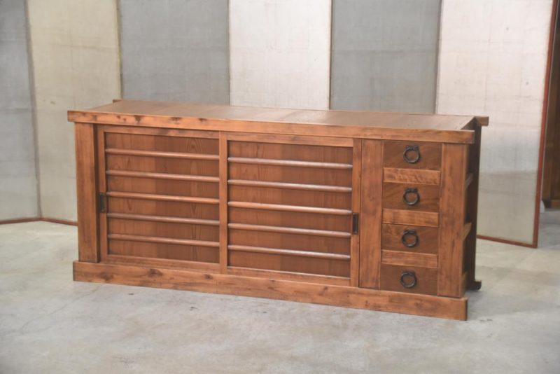 Antique Hikone Kitchen Chest Sideboard Width:1825mm