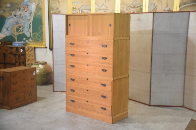 Japanese Vintage Wedding Chest (3 Sections) Width:1000mm - Image 13