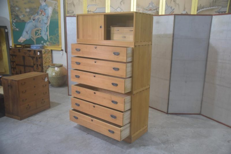 Japanese Vintage Wedding Chest (3 Sections) Width:1000mm - Image 6