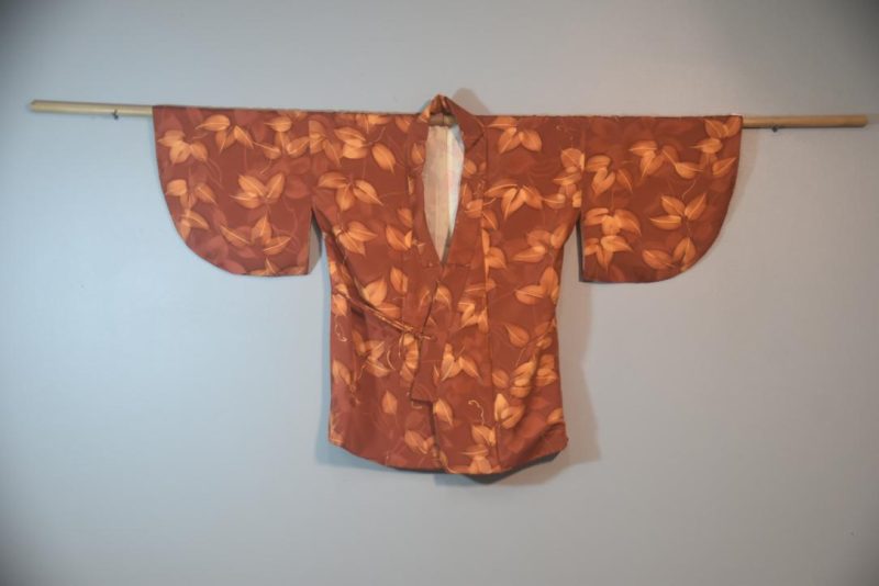 Rusty Orange Silk Japanese Vintage Haori Jacket