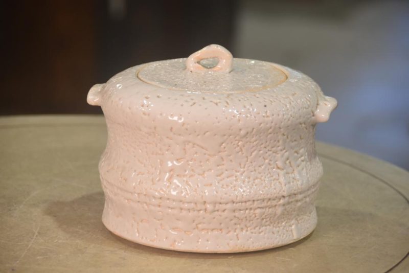 Shino Pottery Mizuzashi Width:190mm