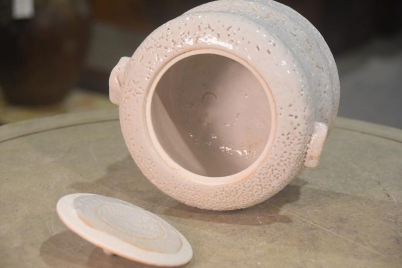 Shino Pottery Mizuzashi Width:190mm - Image 3