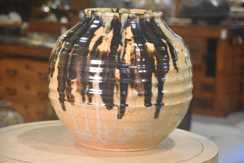 Mashiko Pottery Vase Height:360mm ON HOLD BOB - Image 6