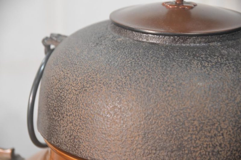 Cast Iron Chagama (Brazier and Kettle) Height:320mm - Image 9