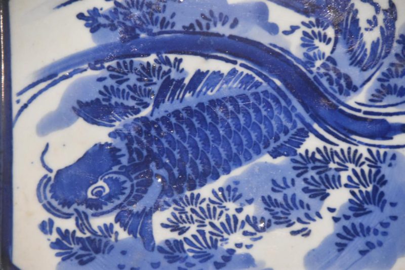 Japanese Blue and White Plate Width:260mm - Image 7