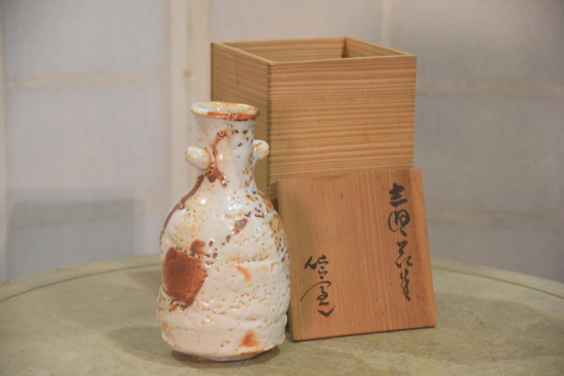 Shino Pottery Vase Height:200mm - Image 2