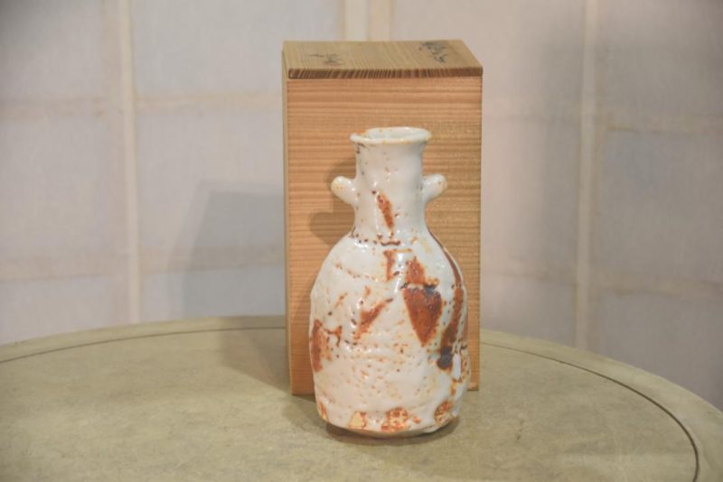 Shino Pottery Vase Height:200mm - Image 4