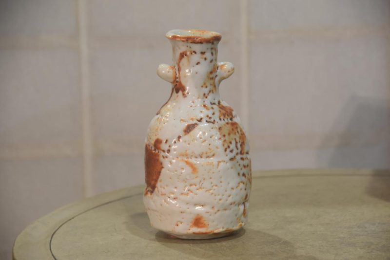 Shino Pottery Vase Height:200mm