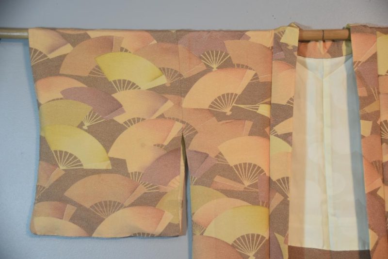 Japanese Fans Silk Vintage Haori - Image 3