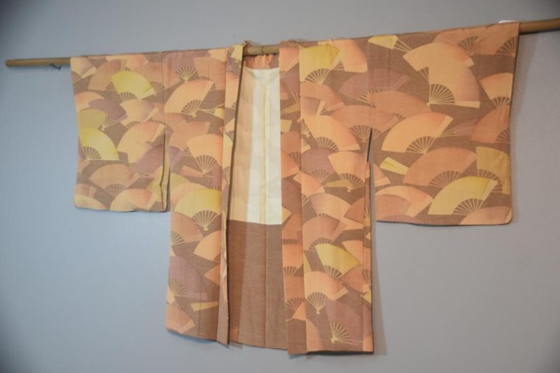 Japanese Fans Silk Vintage Haori - Image 4