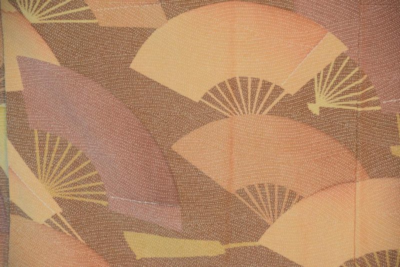 Japanese Fans Silk Vintage Haori - Image 2