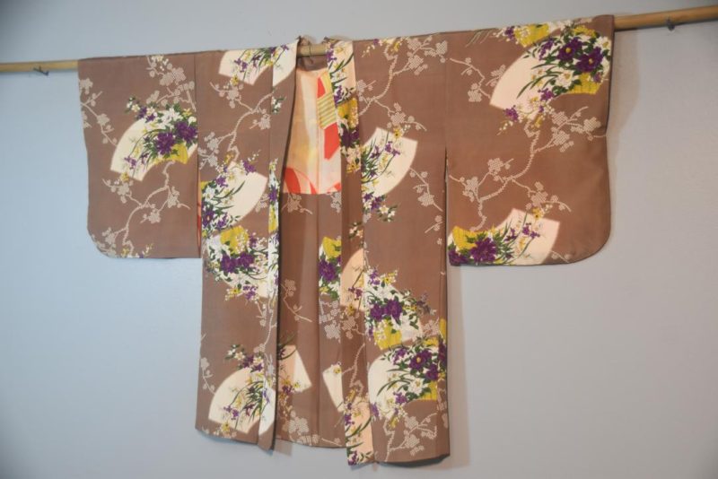 Mocha Magic Japanese Silk Vintage Haori - Image 5