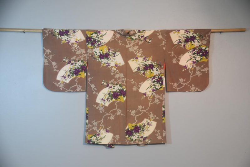 Mocha Magic Japanese Silk Vintage Haori - Image 6